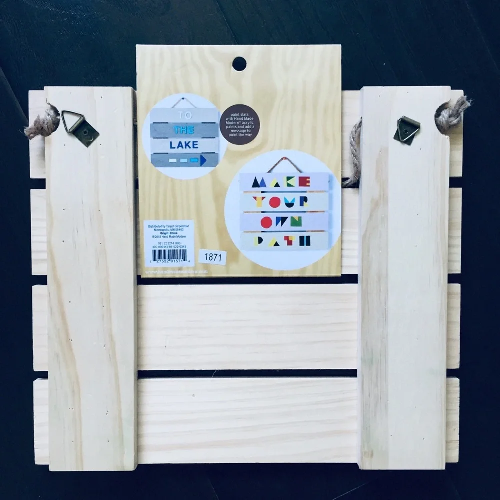 🌟 Target Hand Made Modern Wood Sign ready to finish; Wood Plaque for String Art